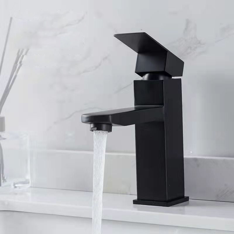 Basic Centered Sink Faucet Monochrome Faucet Sink Bathroom Faucet