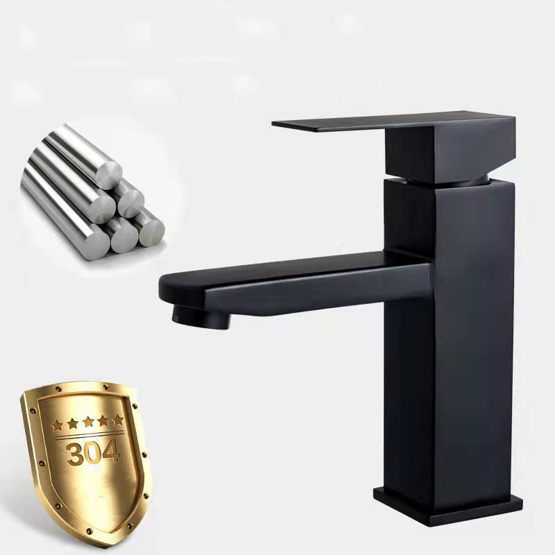 Basic Centered Sink Faucet Monochrome Faucet Sink Bathroom Faucet