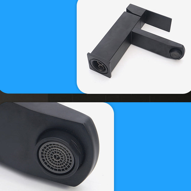 Basic Centered Sink Faucet Monochrome Faucet Sink Bathroom Faucet