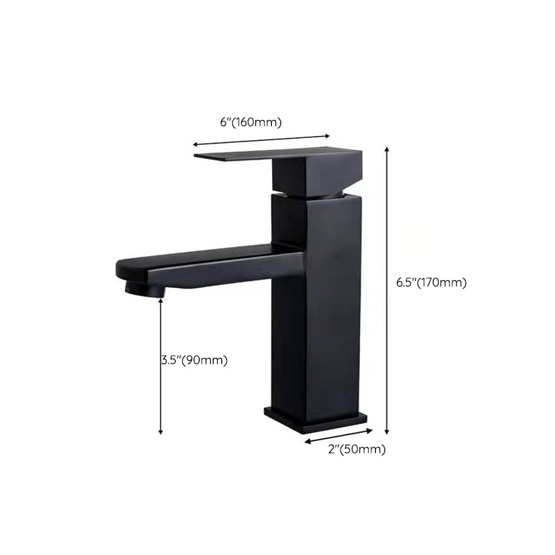 Basic Centered Sink Faucet Monochrome Faucet Sink Bathroom Faucet