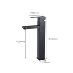 Basic Centered Sink Faucet Monochrome Faucet Sink Bathroom Faucet