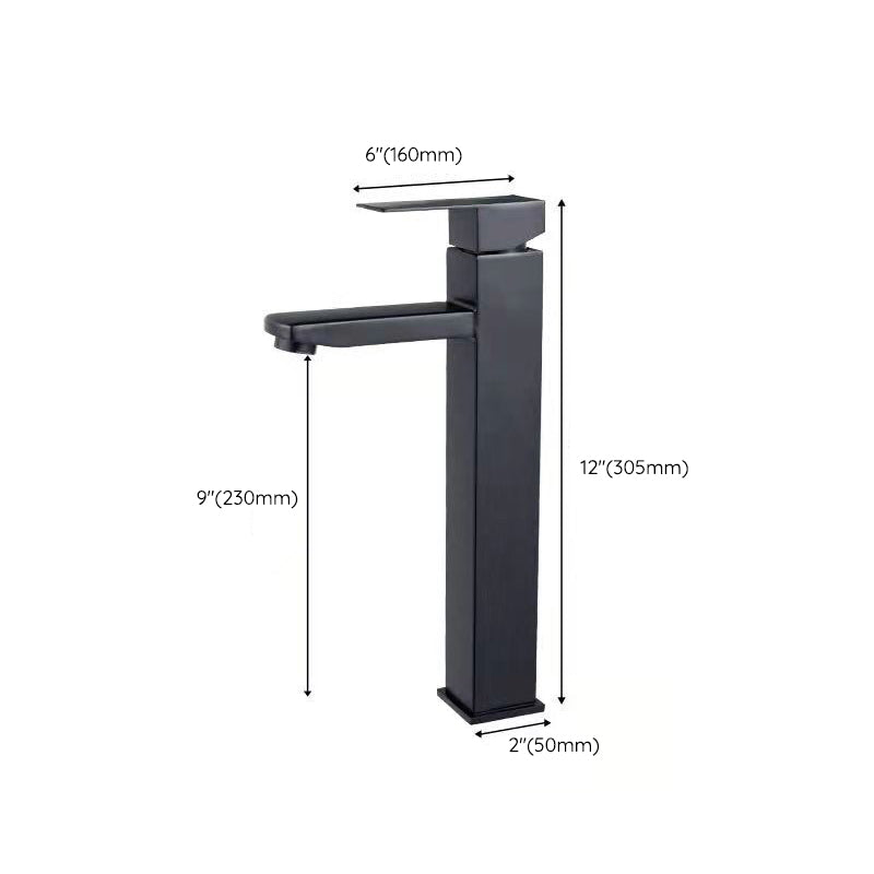 Basic Centered Sink Faucet Monochrome Faucet Sink Bathroom Faucet
