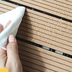 Wooden Floor Tile Solid Color Click Lock Non-Slip Outdoor Terrace
