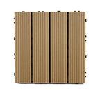 Classic interlocking deck boards Solid color patio tiles