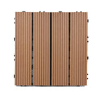Classic interlocking deck boards Solid color patio tiles
