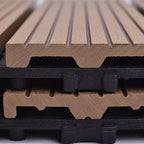 Classic interlocking deck boards Solid color patio tiles