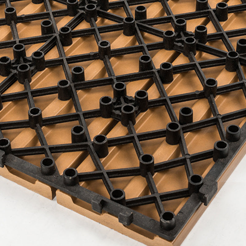 Classic interlocking deck boards Solid color patio tiles