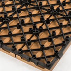 Classic interlocking deck boards Solid color patio tiles