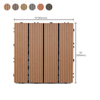 Classic interlocking deck boards Solid color patio tiles