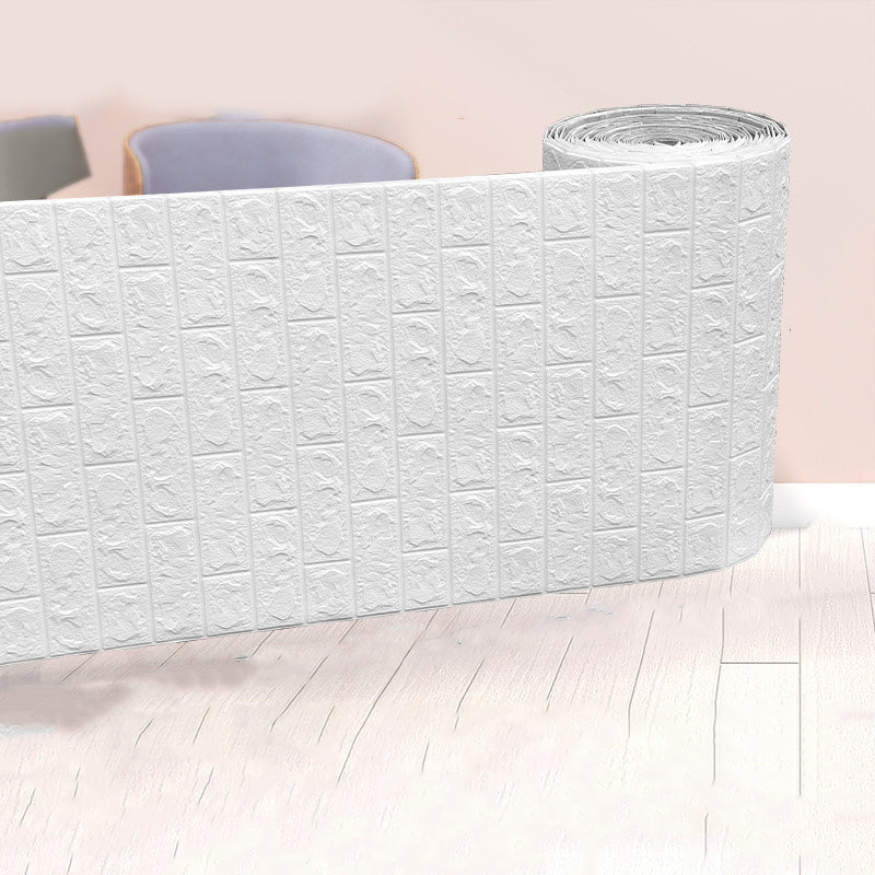 Modern Pearl Wainscoting Waterproof PVC Wall Access Panel Peel and Stick Wall Tile
