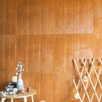 Modern Tin Back Panel Smooth Thickened Wall Ceiling Wood Grain Design
