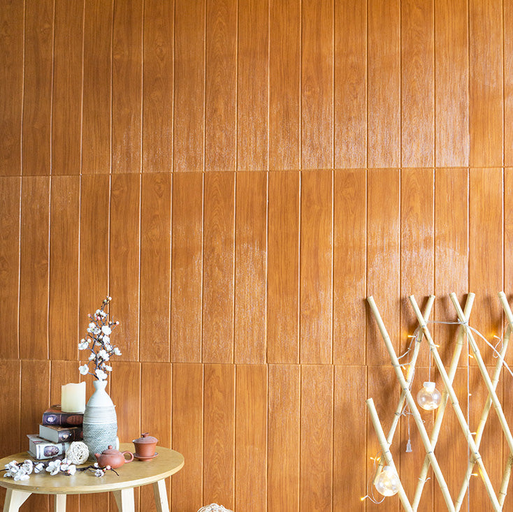 Modern Tin Back Panel Smooth Thickened Wall Ceiling Wood Grain Design