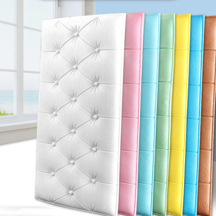 Modern Tin Backsplash Cover Smooth Wall Ceiling Cushion Plate Set of 1