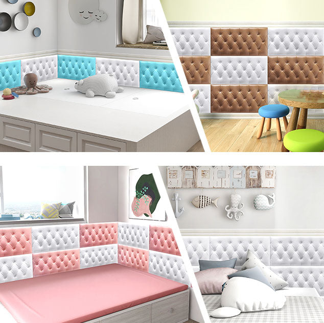 Modern Tin Backsplash Cover Smooth Wall Ceiling Cushion Plate Set of 1
