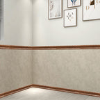 Modern PVC Wood Profile Smooth Wood Profile 3D Living Room Set with 1