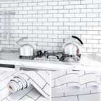 Modern Kitchen Backsplash Wallpaper Plaid Print Peel and Stick Backsplash Tile