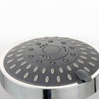 Modern Standard 5 Settings Shower Head Round Metal Adjustable Spray Pattern Shower Head