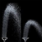 Modern Standard 5 Settings Shower Head Round Metal Adjustable Spray Pattern Shower Head