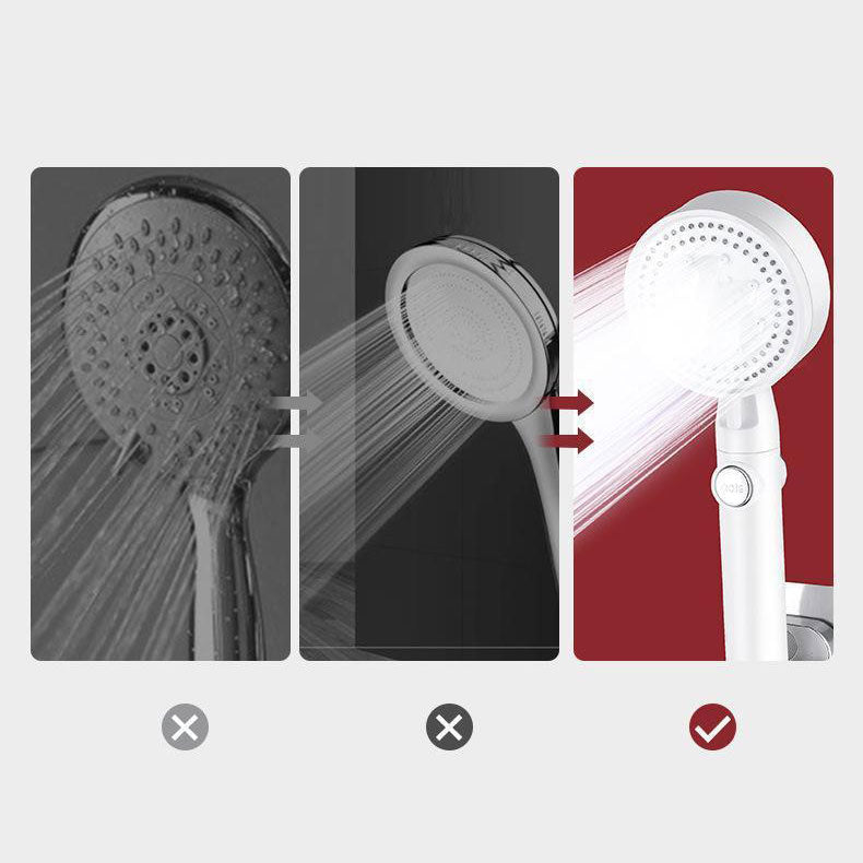 Contemporary Showerhead Combination Hand Shower Plastic Wall Mount Shower Combination