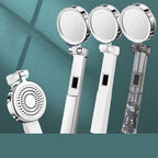 Standard Constant Temperature Shower Head Round Metal Adjustable Spray Pattern Shower Head