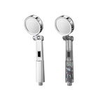 Standard Constant Temperature Shower Head Round Metal Adjustable Spray Pattern Shower Head