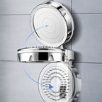 Standard Constant Temperature Shower Head Round Metal Adjustable Spray Pattern Shower Head