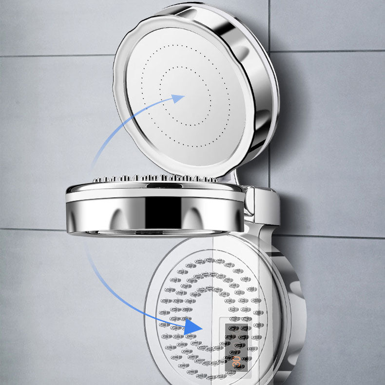 Standard Constant Temperature Shower Head Round Metal Adjustable Spray Pattern Shower Head