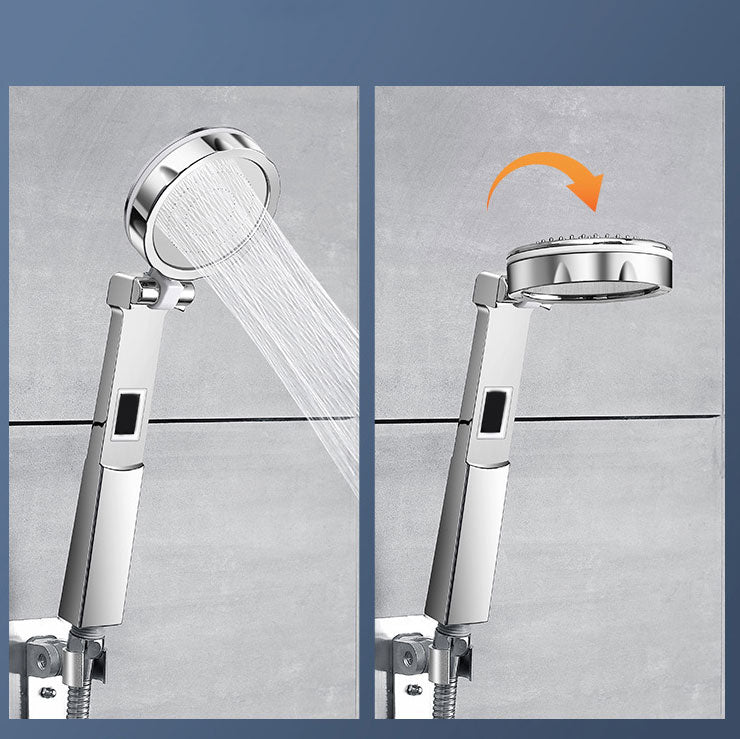 Standard Constant Temperature Shower Head Round Metal Adjustable Spray Pattern Shower Head