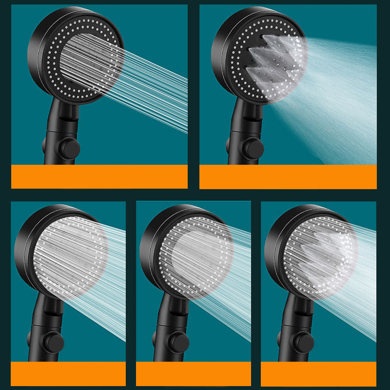Contemporary Showerhead Combination Handheld Shower Plastic Wall Mount Round Showerhead