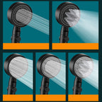 Contemporary Showerhead Combination Handheld Shower Plastic Wall Mount Round Showerhead