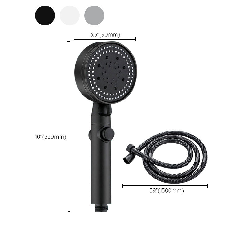 Contemporary Showerhead Combination Handheld Shower Plastic Wall Mount Round Showerhead