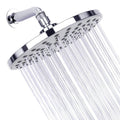 Contemporary Fest Shower Head Round Shower Head Combo in Silver