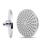 Contemporary Fest Shower Head Round Shower Head Combo in Silver