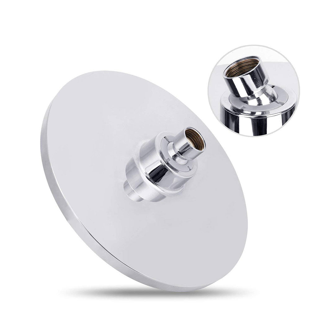 Contemporary Fest Shower Head Round Shower Head Combo in Silver