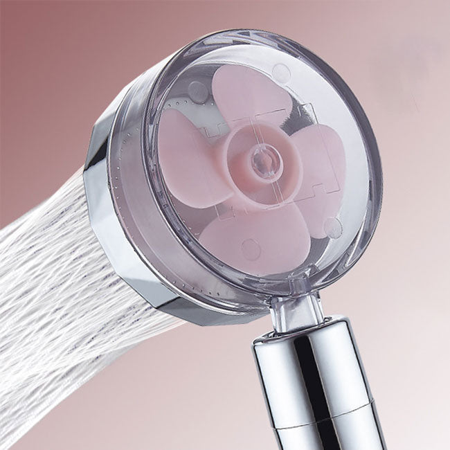 Contemporary Shower Head Combination Handheld Shower Plastic Wall Mounted Silver Shower Head