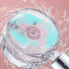 Contemporary Shower Head Combination Handheld Shower Plastic Wall Mounted Silver Shower Head