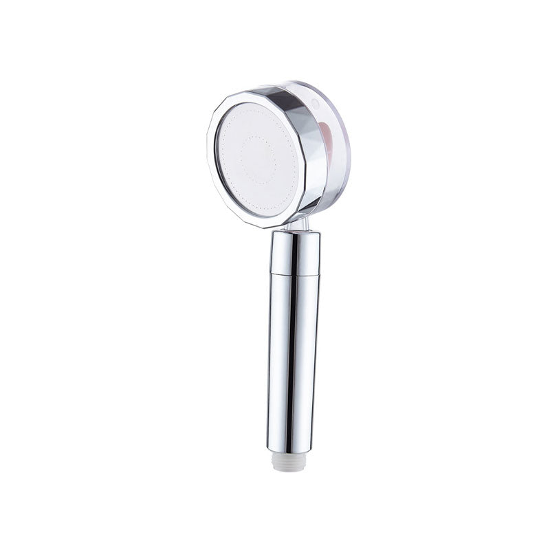 Contemporary Shower Head Combination Handheld Shower Plastic Wall Mounted Silver Shower Head