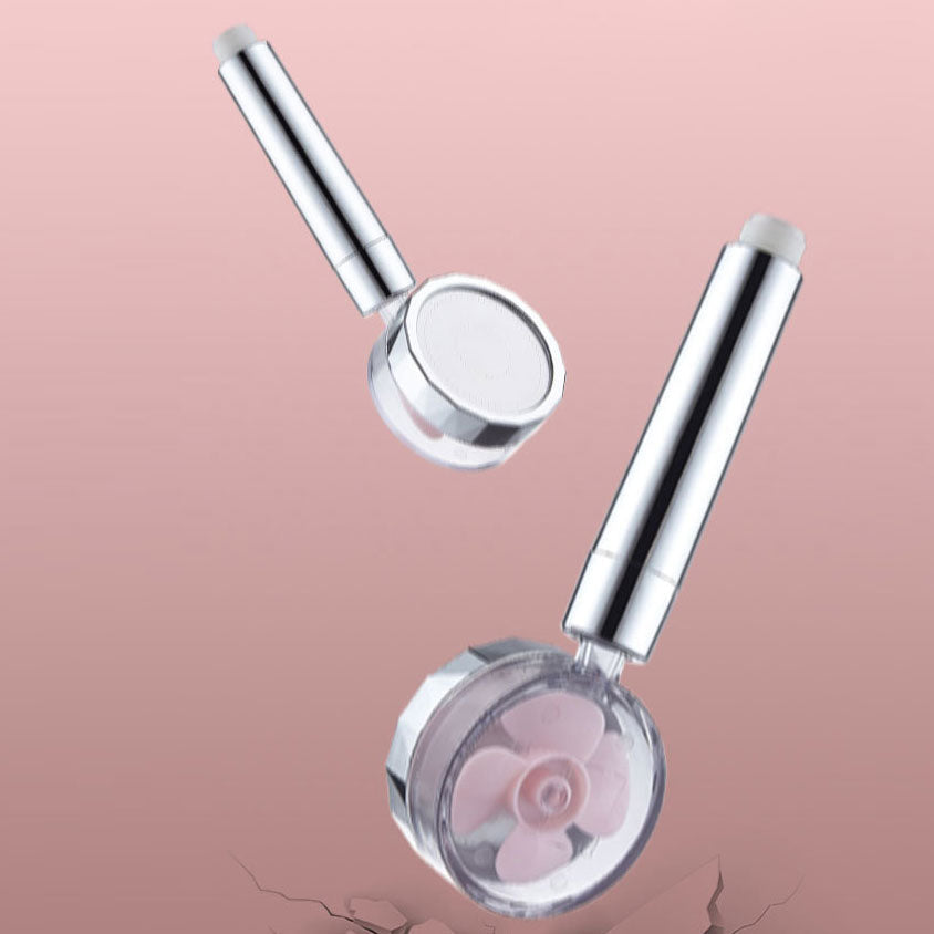 Contemporary Shower Head Combination Handheld Shower Plastic Wall Mounted Silver Shower Head