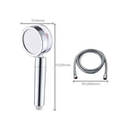 Contemporary Shower Head Combination Handheld Shower Plastic Wall Mounted Silver Shower Head