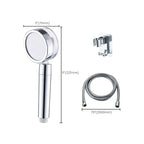 Contemporary Shower Head Combination Handheld Shower Plastic Wall Mounted Silver Shower Head