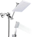 Contemporary Shower Head Combination Polished Stainless Steel Wall-Mounted Shower Head