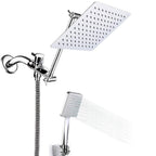 Contemporary Shower Head Combination Polished Stainless Steel Wall-Mounted Shower Head