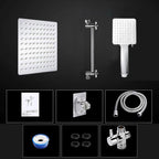 Contemporary Shower Head Combination Polished Stainless Steel Wall-Mounted Shower Head