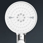 Contemporary Hand Shower Round Shower Head Combo in Silver
