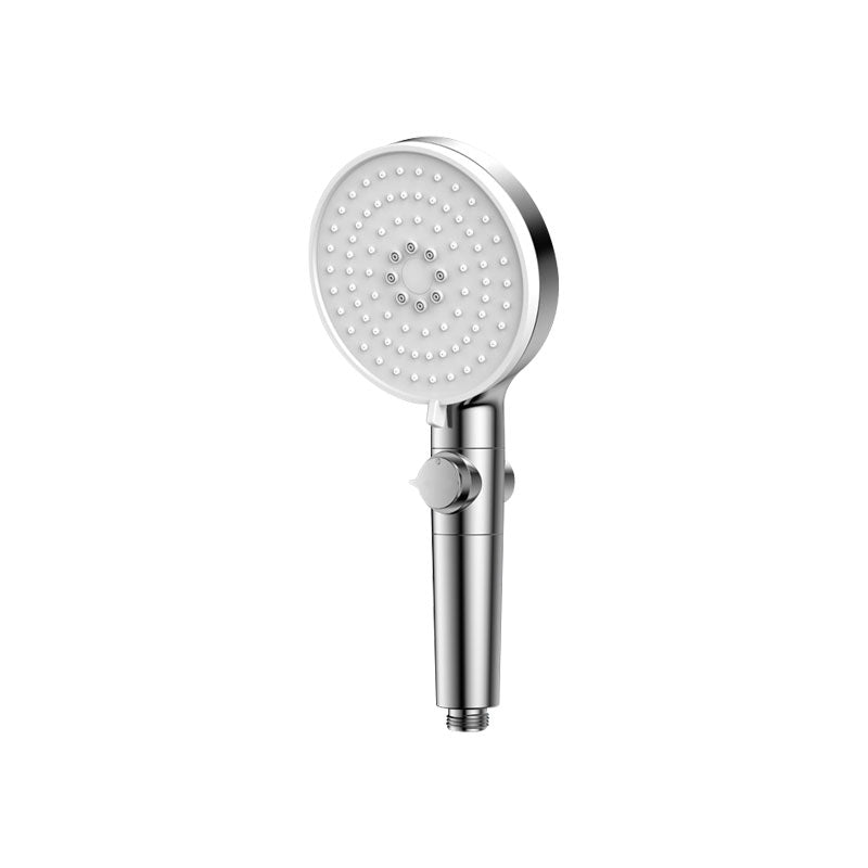 Contemporary Hand Shower Round Shower Head Combo in Silver