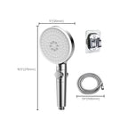 Contemporary Hand Shower Round Shower Head Combo in Silver