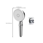 Contemporary Hand Shower Round Shower Head Combo in Silver