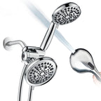 Contemporary Shower Combination Adjustable Shower Head Chrome Ceiling Mounted Round Shower Head