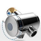 Contemporary Shower Combination Adjustable Shower Head Chrome Ceiling Mounted Round Shower Head