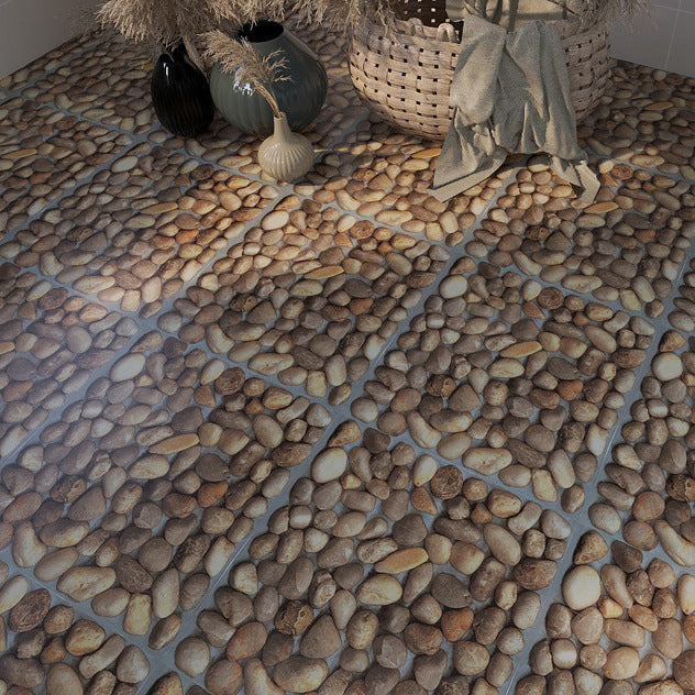 Peel and Stick PVC Flooring Matt Vinyl Flooring with Stone Look